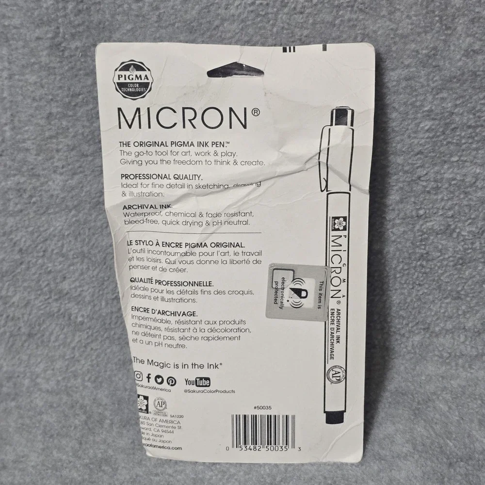 Sakura Pigma Micron Black Fineliner Pen Lot 3 Sets 8 6 4 Japan Archival